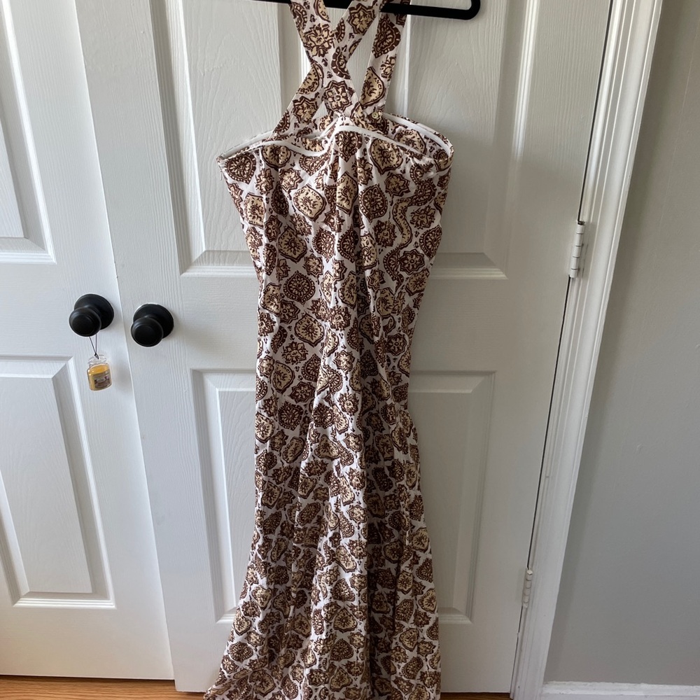 Julia amory Elle dress Brown Printed Halter Maxi Dress - Picture 8 of 8